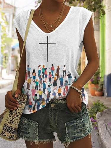 Women's Christian Faith Print Tank Top