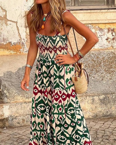 Resort Bohemian Slip Dress