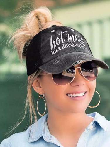 Embroidered Outdoor Adjustable Sports Hat