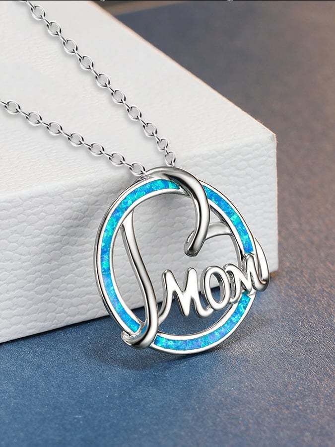 Mother's Day MOM Letter Heart Fashion Necklace