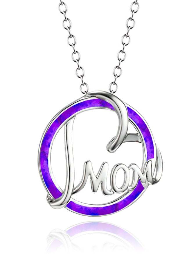 Mother's Day MOM Letter Heart Fashion Necklace