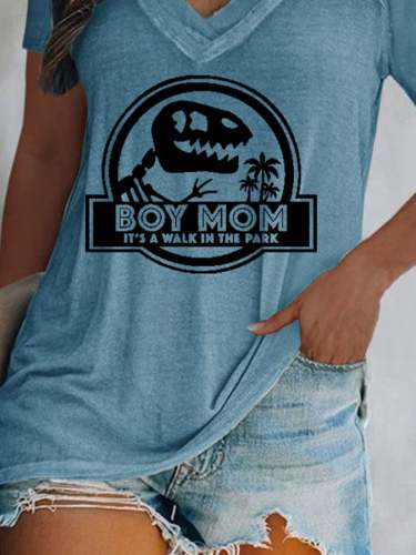 Boy Mom It'S A Walk In The Park T-Shirt