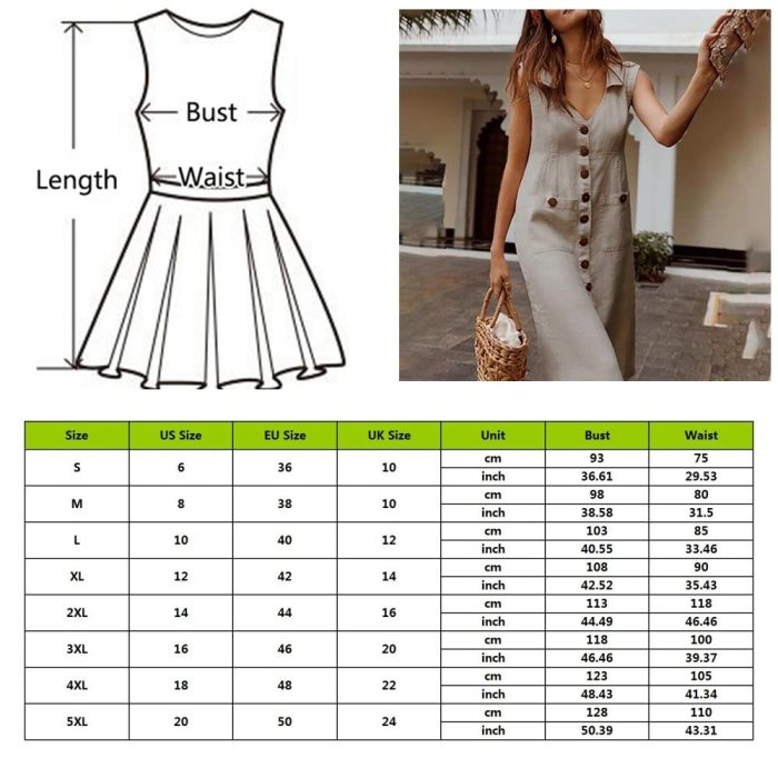 Boho Style  Plus Size Casual Solid Color Sleeveless Midi Dress