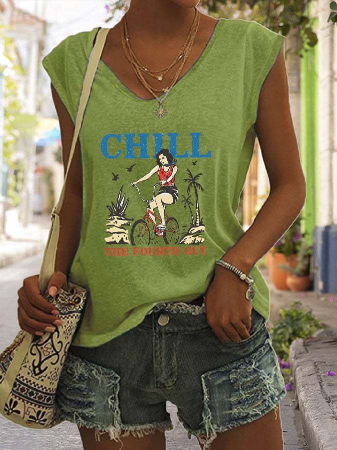 Women's Chill The Fourth Out Sleeveless Top