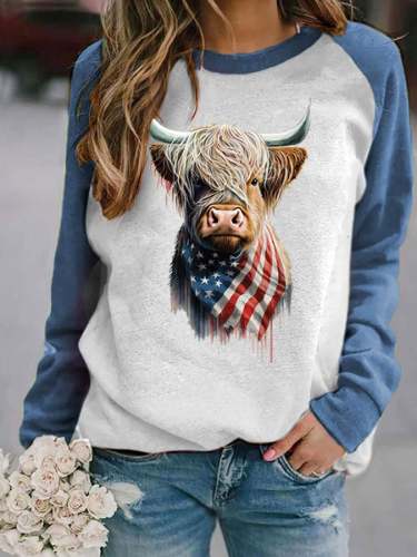 Women's 4th of July Heifer Casual Sweatshirt