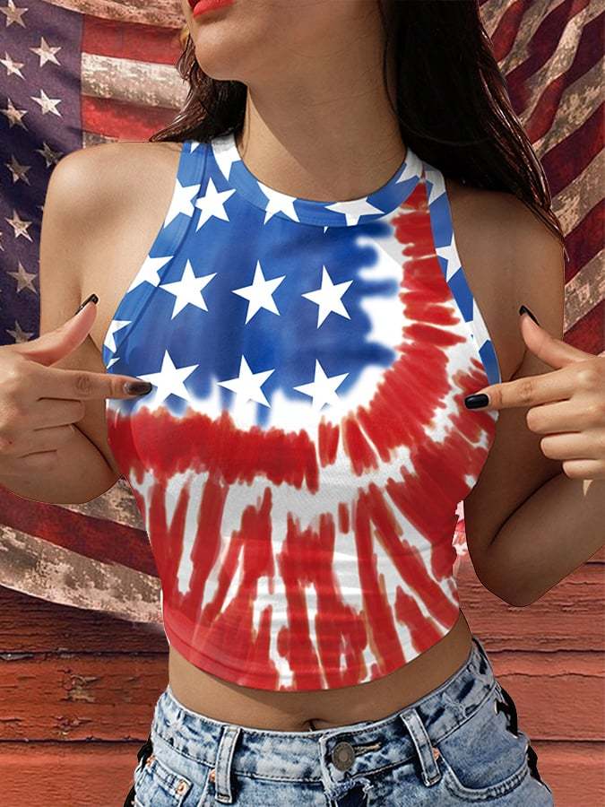 Women's 4th Of July America Flag Vest