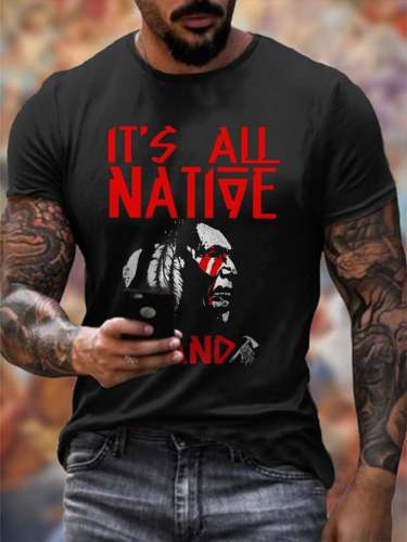 Men's It’s All Native Land Print T-Shirt