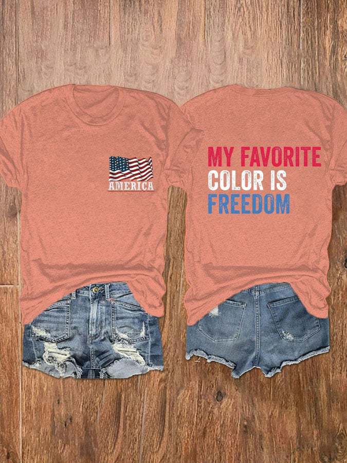 Women's My Favorite Color Is Freedom T-Shirt
