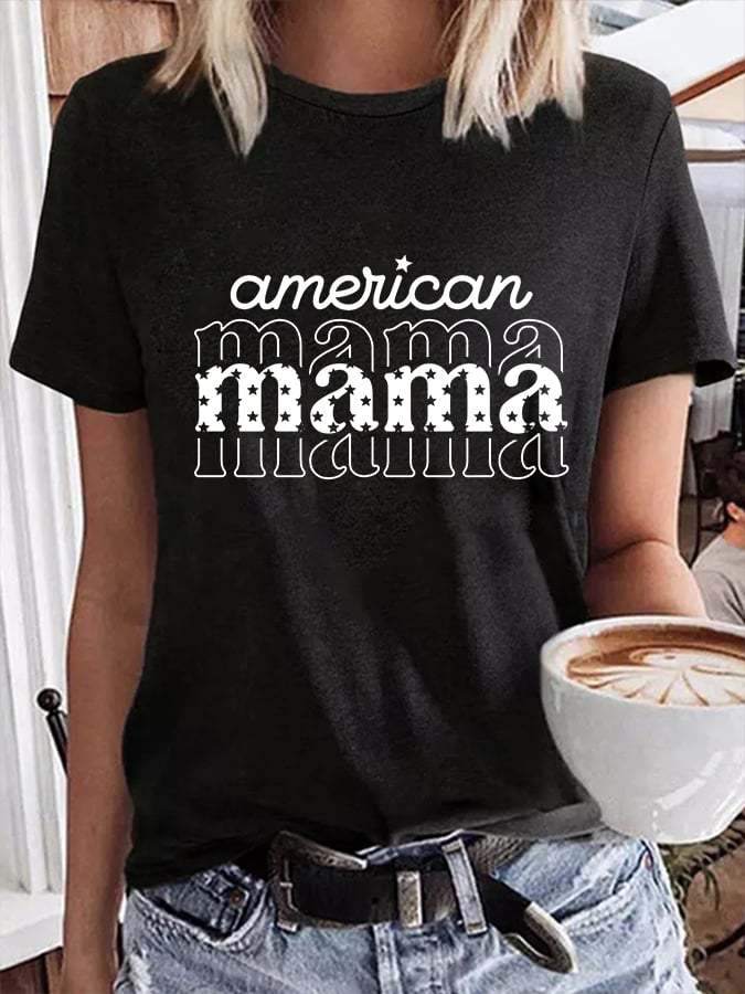 Women's American Mama Casual T-Shirt