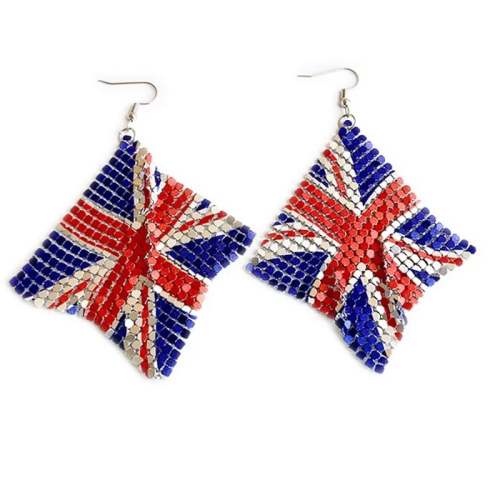 Women's Independence Day America Flag Earrings