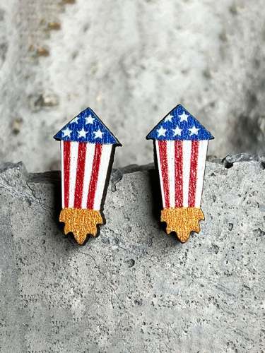 Women's Independence Day Cute Little Earrings