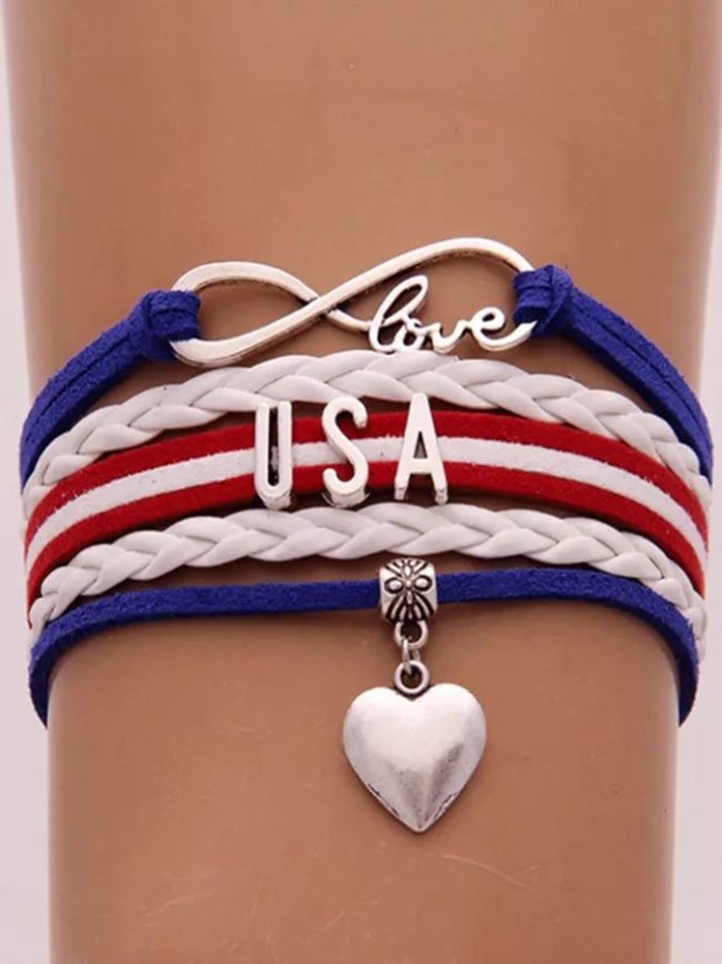 Flag Letter Bracelet