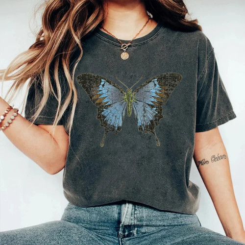 Big Blue Butterfly T-shirt