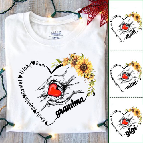 Mom Flower Heart T-Shirt