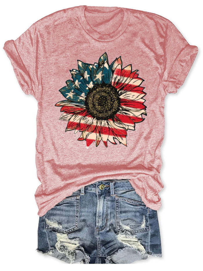 America Sunflower T-shirt