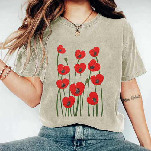 Poppy Flower T-shirt