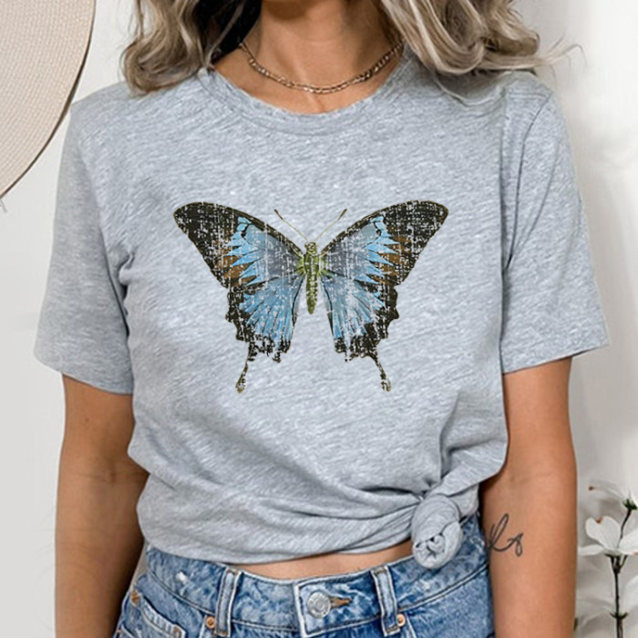 Big Blue Butterfly T-shirt
