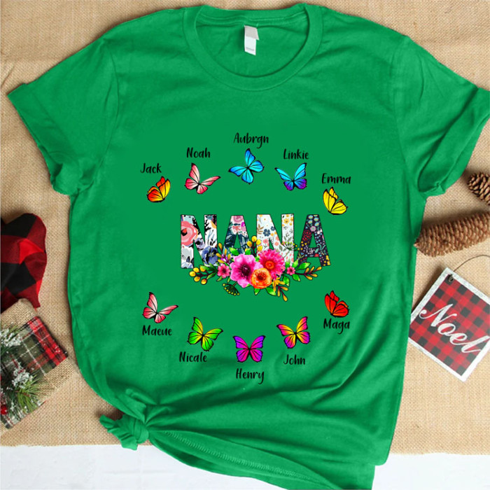 Butterful Flower For Grandma T-shirt