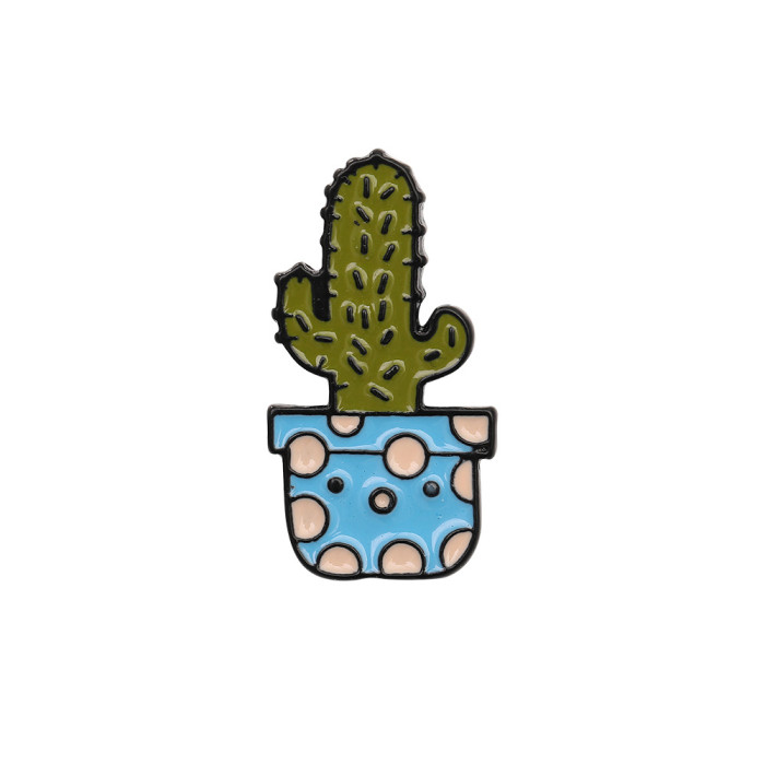 Funny Cactus Badge Enamel Pin