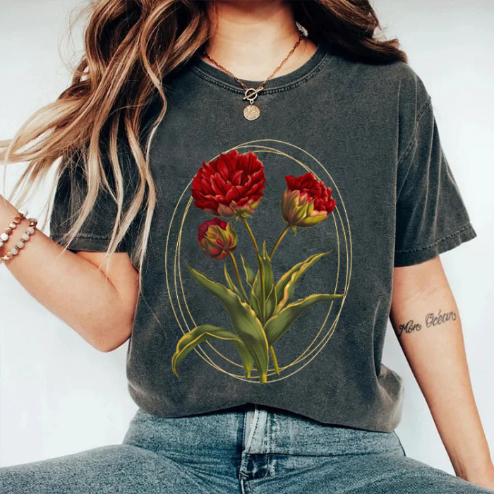 Pressed Flowers Comfort Colors T-shirt