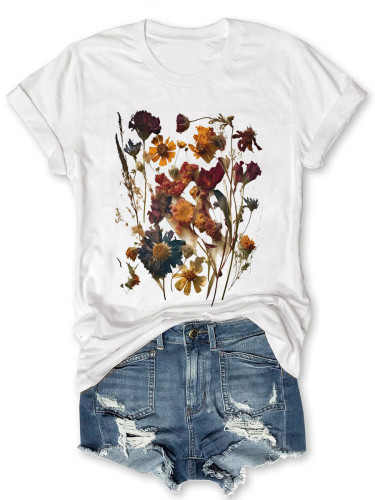 Pressed Flowers Cottage T-shirt