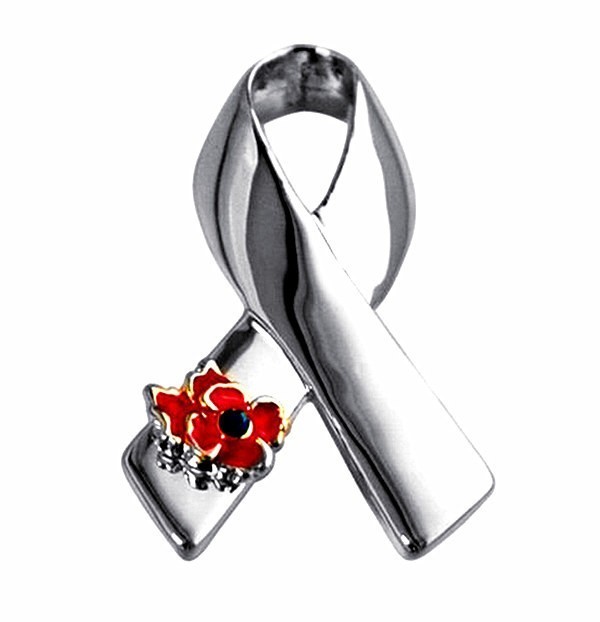 Cancer Care Poppy Flowers Pin