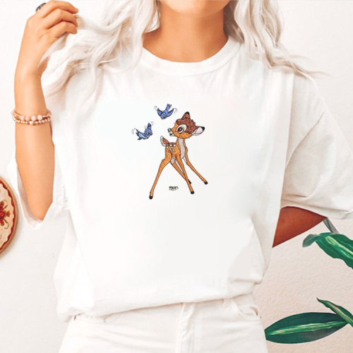 Deer Embroiderd T-shirt