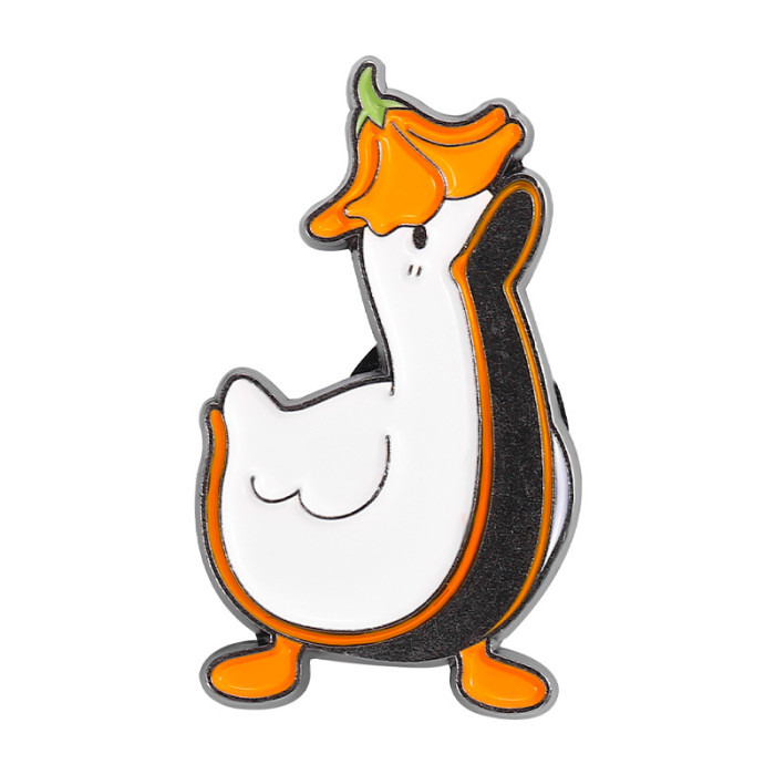 Heteromorphict Funny Goose Badge Enamel Pin