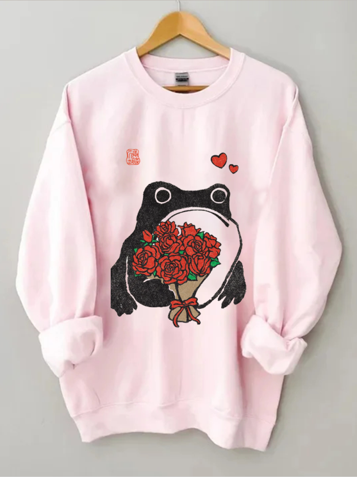 Flower Frog Sweatshirt