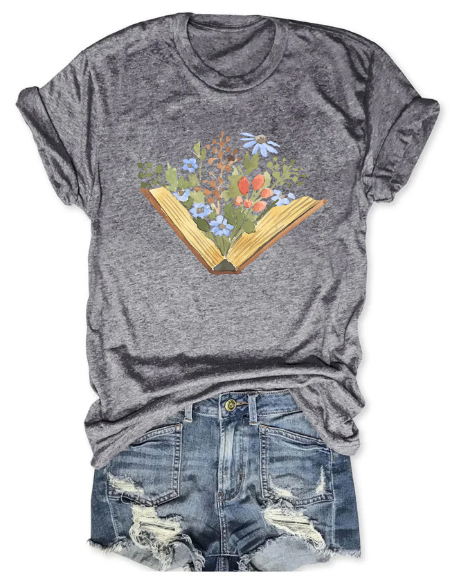 Wildflowers Book T-shirt