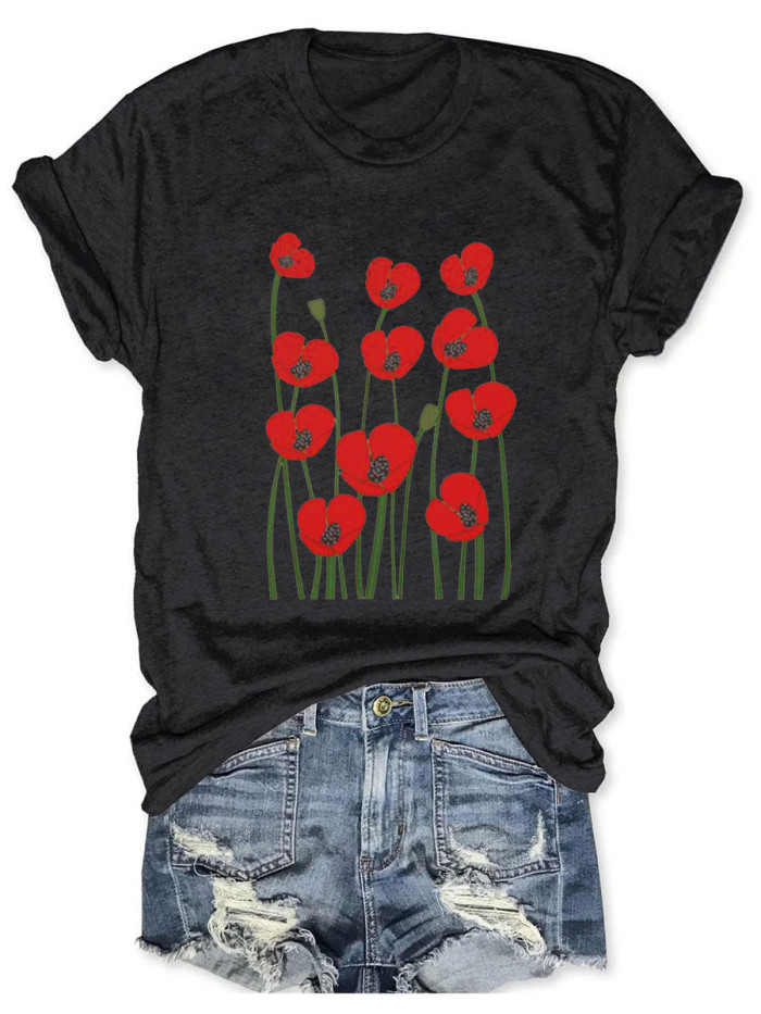 Poppy Flower T-shirt