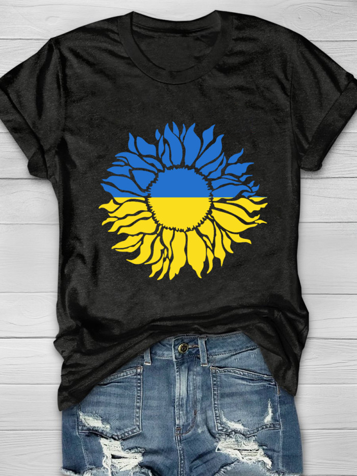 Sunflower Of Peace Short Sleeve T-shirt