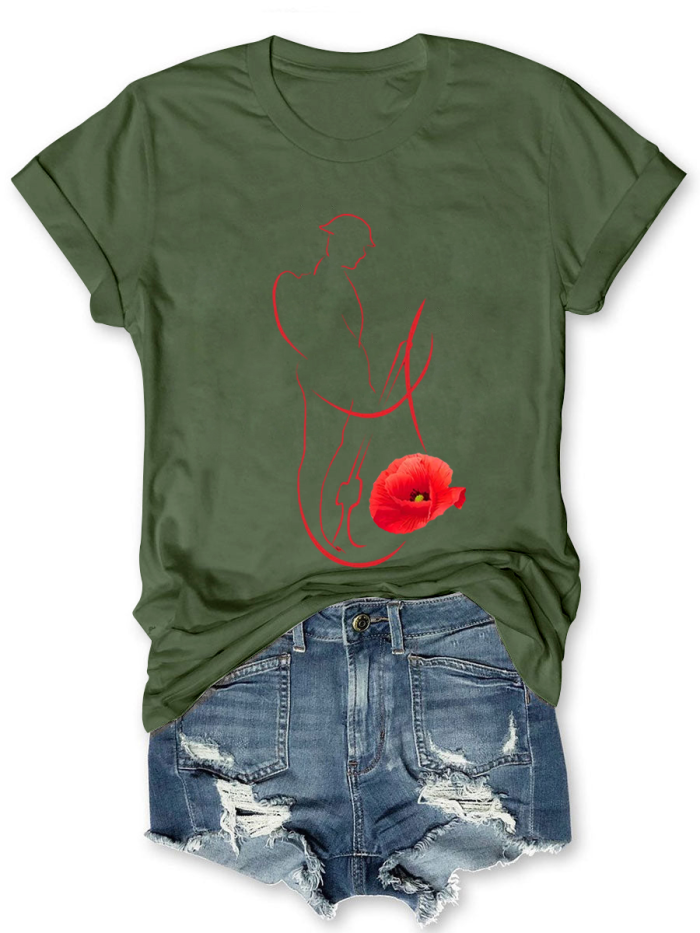 Soldier Red Poppy T-shirt