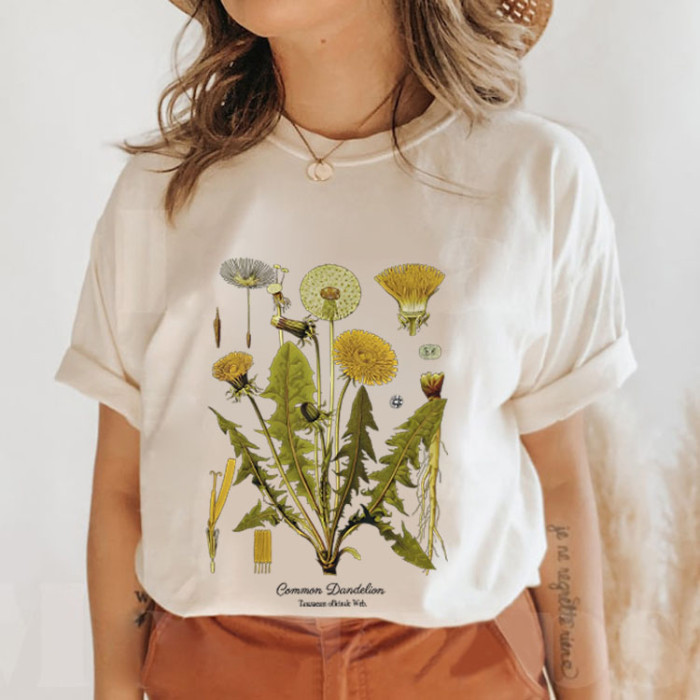 Dandelion Botanical Art T-shirt