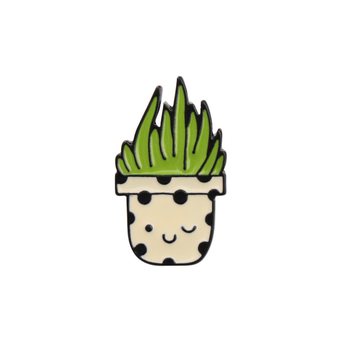 Funny Cactus Badge Enamel Pin