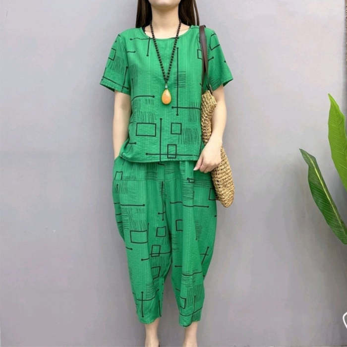 Printed Fashion Two Piece Set(Buy 2 Free Shipping)