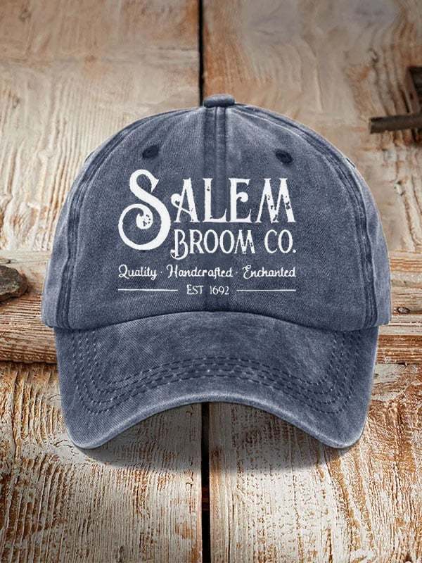 Salem Broom Co Quality Handcrafted Enchanted Est 1692 Sun Hat