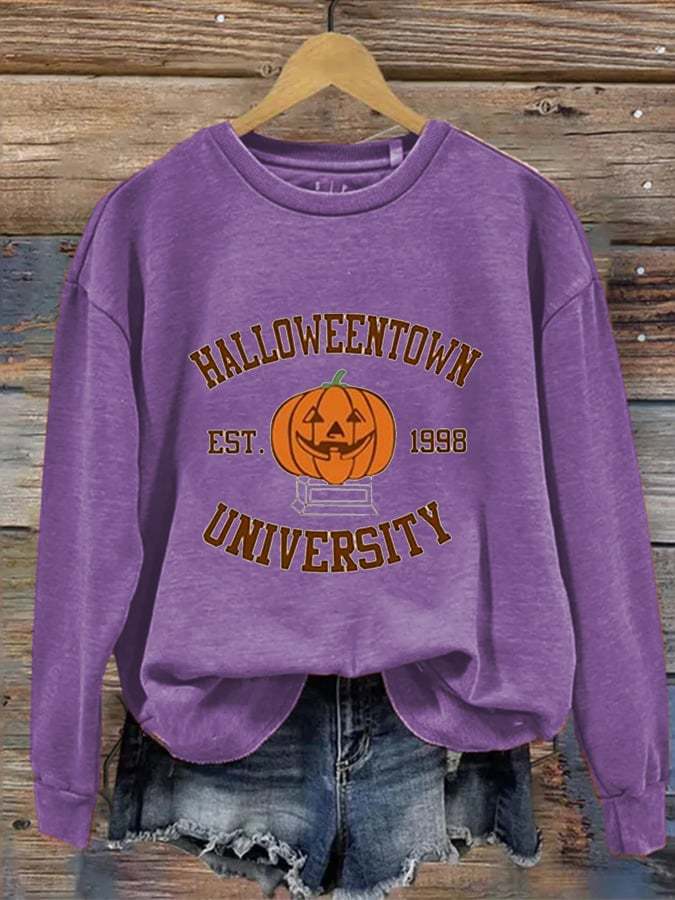 Women's Halloween Print Casual Sweater