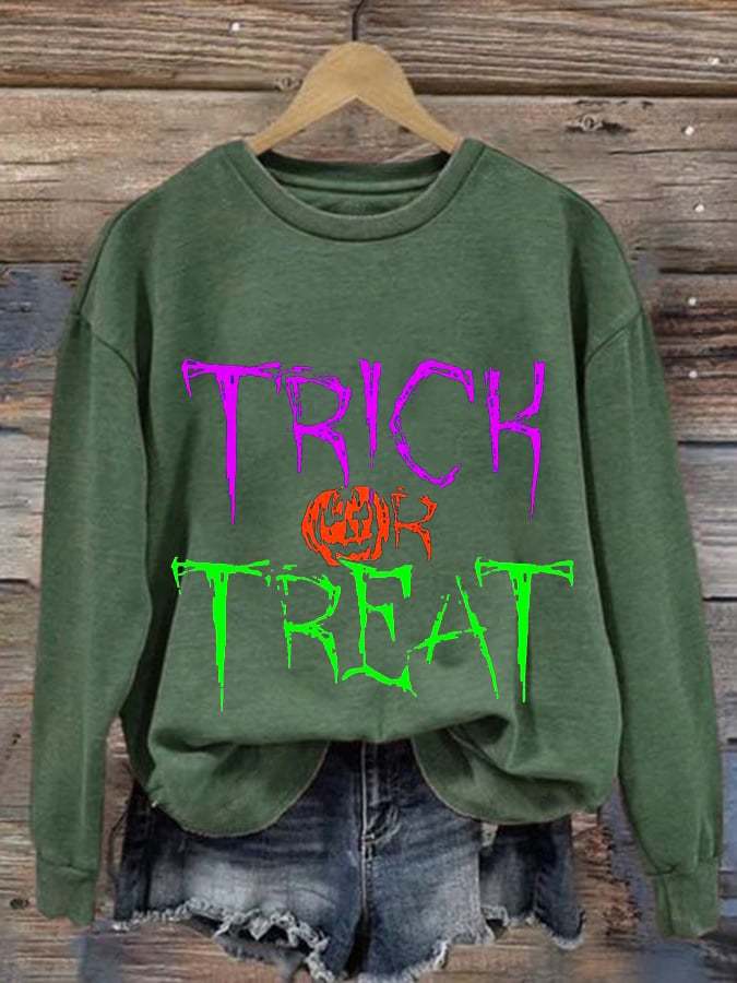 Halloween  Women's Printed Long Sleeve Sweatshirt