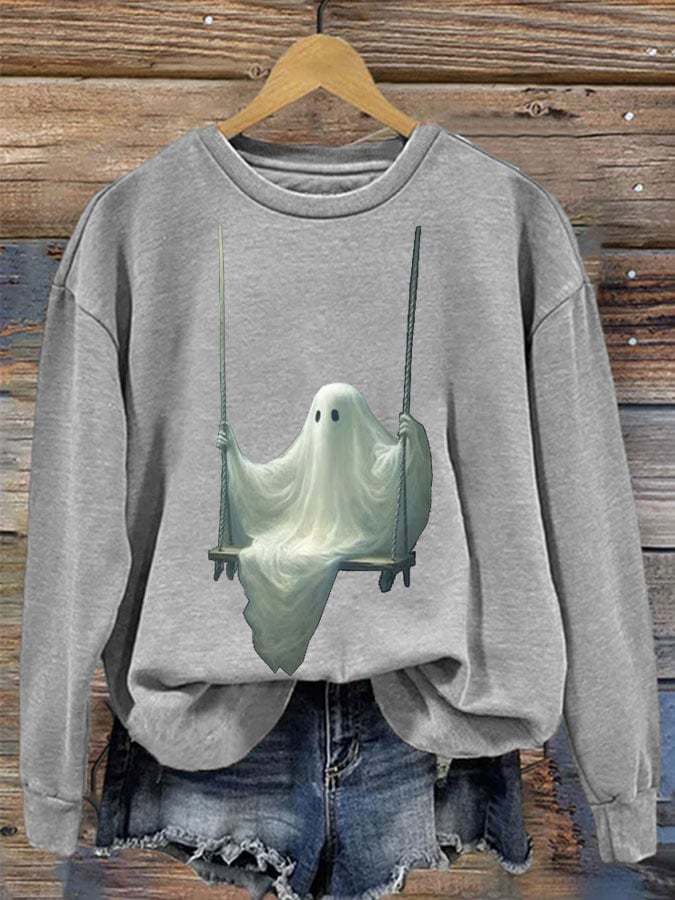 Halloween Women's Printed Long Sleeve Sweatshirt