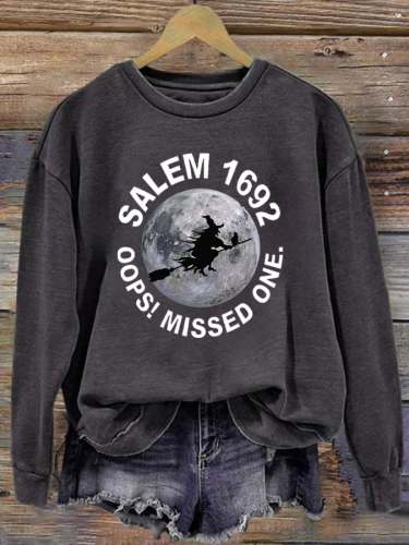 Women's Salem 1692 Oops Missed One Casual Sweatshirt