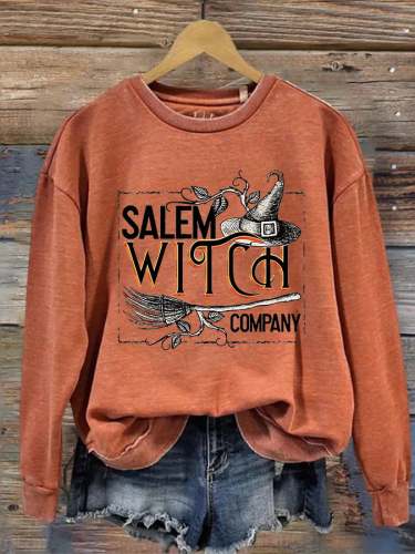 Women's Salem Witch Company Print Casual Sweater