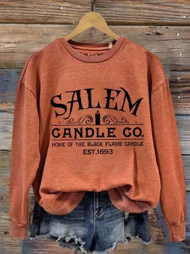 Women's Halloween Salem Candle Co. Casual Sweatshirt