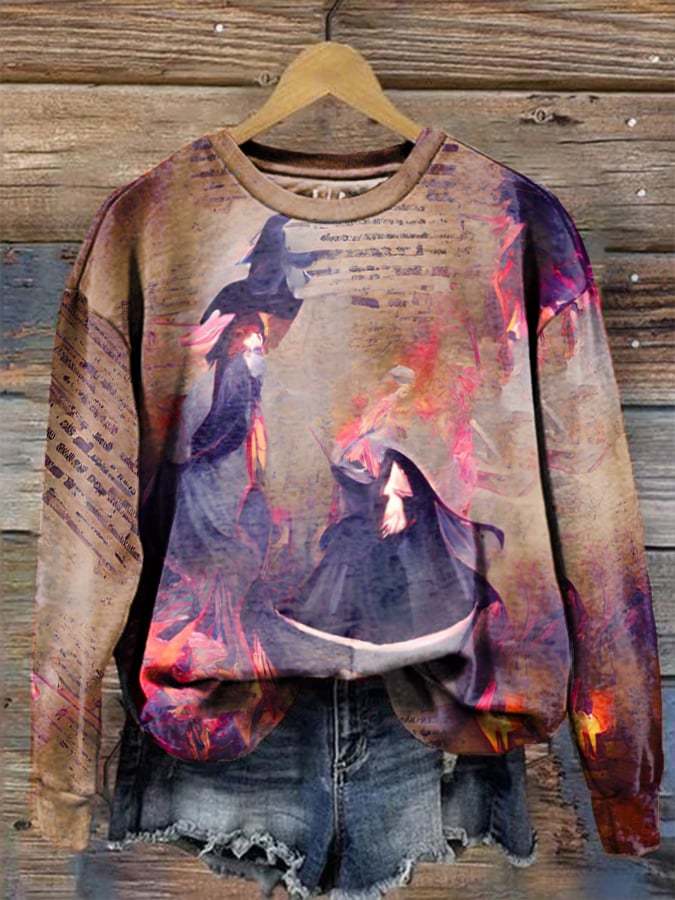Women's Salem Witch Trials Print Sweatshirt