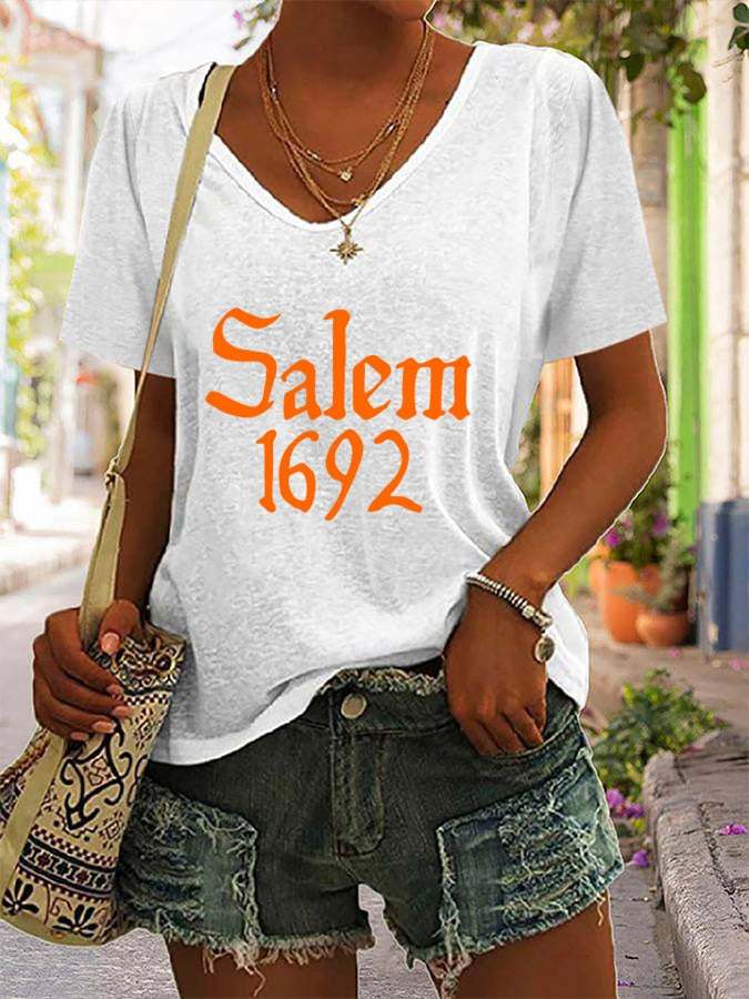 Women's Salem 1692 Print Casual T-Shirt