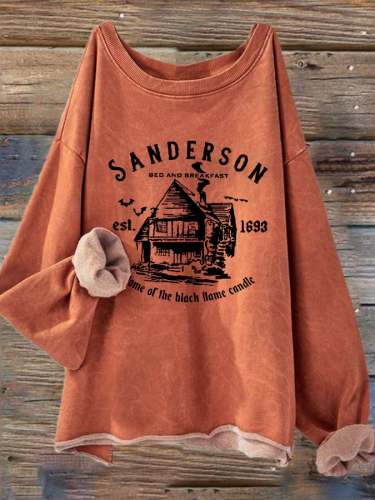 Women's Halloween Sanderson Witch Museum Casual Long-Sleeve T-Shirt