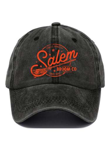 Salem Halloween Print Baseball Cap