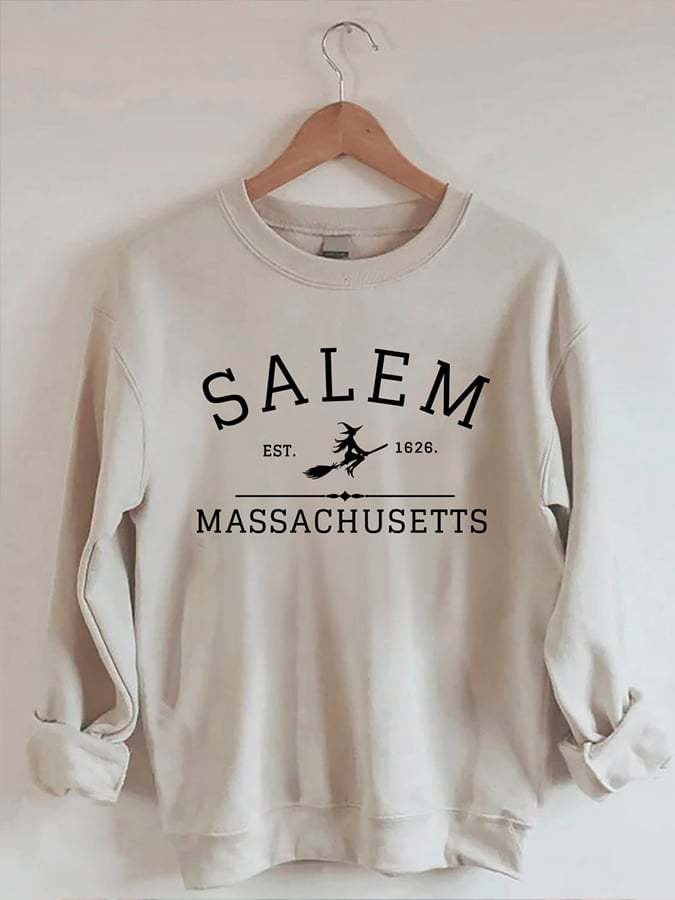 Women's Salem Massachusetts Print Casual Sweatshirt