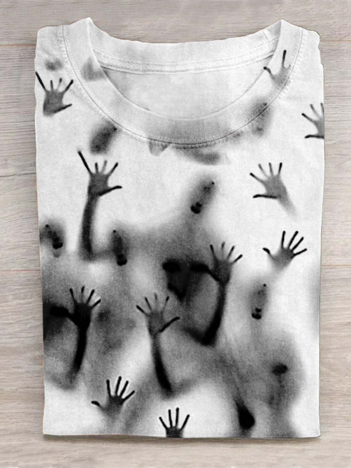 Unisex Halloween  Print Casual T-Shirt
