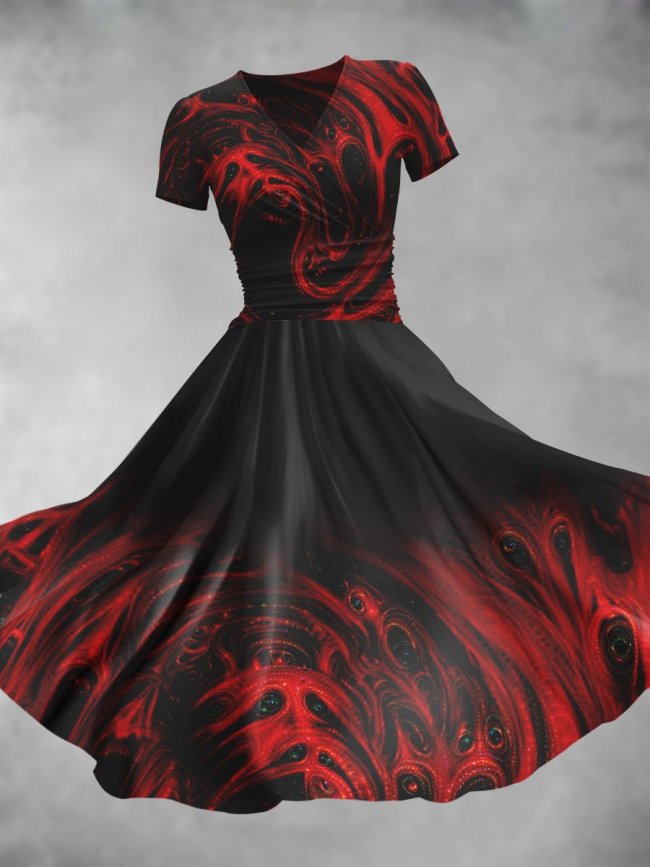 Women's Halloween Hell  Artistic Maxi Dress